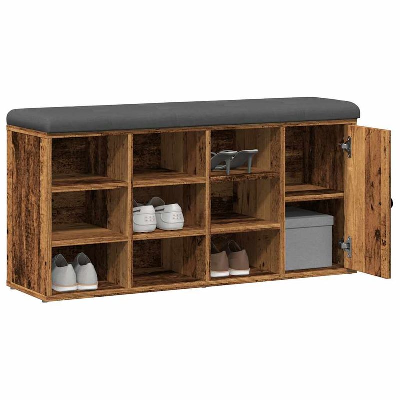 Casa si Gradina - Mobilier - Organizare si depozitare - Bancute - Banca de pantofi,lemn vechi, 102x32x50 cm, lemn prelucrat, - Infinity.ro
