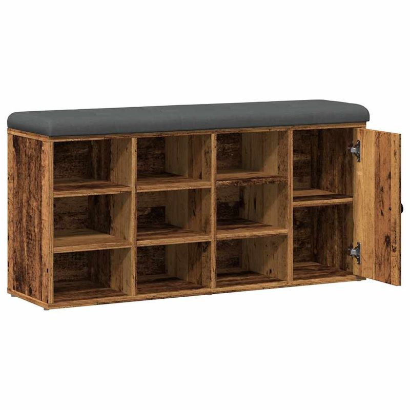Casa si Gradina - Mobilier - Organizare si depozitare - Bancute - Banca de pantofi,lemn vechi, 102x32x50 cm, lemn prelucrat, - Infinity.ro