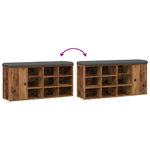 Casa si Gradina - Mobilier - Organizare si depozitare - Bancute - Banca de pantofi,lemn vechi, 102x32x50 cm, lemn prelucrat, - Infinity.ro