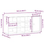 Casa si Gradina - Mobilier - Organizare si depozitare - Bancute - Banca de pantofi,lemn vechi, 102x32x50 cm, lemn prelucrat, - Infinity.ro