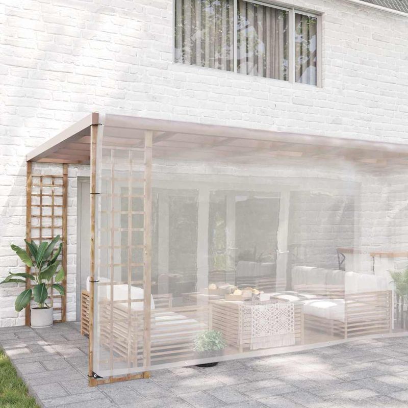 Casa si Gradina - Gradina si terasa - Umbrele si pavilioane - Pavilioane - Prelata transparenta cu ochiuri 6x6 m polietilena - Infinity.ro