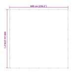 Casa si Gradina - Gradina si terasa - Umbrele si pavilioane - Pavilioane - Prelata transparenta cu ochiuri 6x6 m polietilena - Infinity.ro