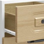 Casa si Gradina - Mobilier - Comode si corpuri - Corpuri bucatarie - Dulap de baza de bucatarie „Kalmar” din lemn de stejar Sonoma, model 1x dulap inferior (3 sertare), mărime 40x46x81.5 cm - Infinity.ro