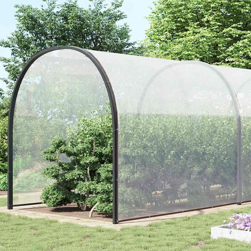 Casa si Gradina - Gradina si terasa - Umbrele si pavilioane - Pavilioane - Prelata transparenta cu ochiuri 10x12 m polietilena - Infinity.ro