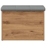 Casa si Gradina - Mobilier - Canapele si coltare - Banchete - Banca de depozitare Stejar artizanal 62x42x45 cm lemn prelucrat - Infinity.ro