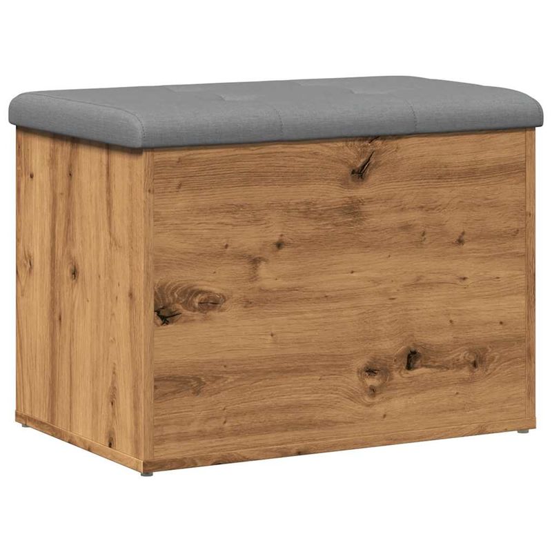Casa si Gradina - Mobilier - Canapele si coltare - Banchete - Banca de depozitare Stejar artizanal 62x42x45 cm lemn prelucrat - Infinity.ro
