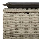 Casa si Gradina - Gradina si terasa - Mobilier exterior - Seturi mobila gradina - Set mobilier de gradina cu perne, 8 piese gri deschis poliratan - Infinity.ro
