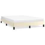 Casa si Gradina - Mobilier - Paturi si accesorii - Paturi - Cadru de pat, crem, 140x190 cm, piele ecologica - Infinity.ro