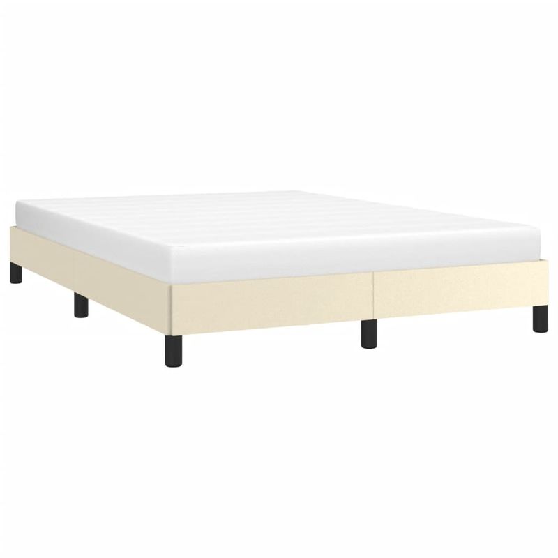 Casa si Gradina - Mobilier - Paturi si accesorii - Paturi - Cadru de pat, crem, 140x190 cm, piele ecologica - Infinity.ro