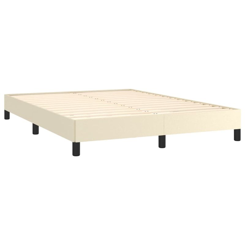 Casa si Gradina - Mobilier - Paturi si accesorii - Paturi - Cadru de pat, crem, 140x190 cm, piele ecologica - Infinity.ro