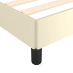 Casa si Gradina - Mobilier - Paturi si accesorii - Paturi - Cadru de pat, crem, 140x190 cm, piele ecologica - Infinity.ro