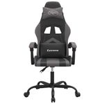 PC, gaming si accesorii - Gaming - Accesorii gaming - Scaune gaming - Scaun de jocuri, negru si gri, piele ecologica - Infinity.ro