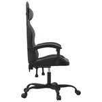 PC, gaming si accesorii - Gaming - Accesorii gaming - Scaune gaming - Scaun de jocuri, negru si gri, piele ecologica - Infinity.ro