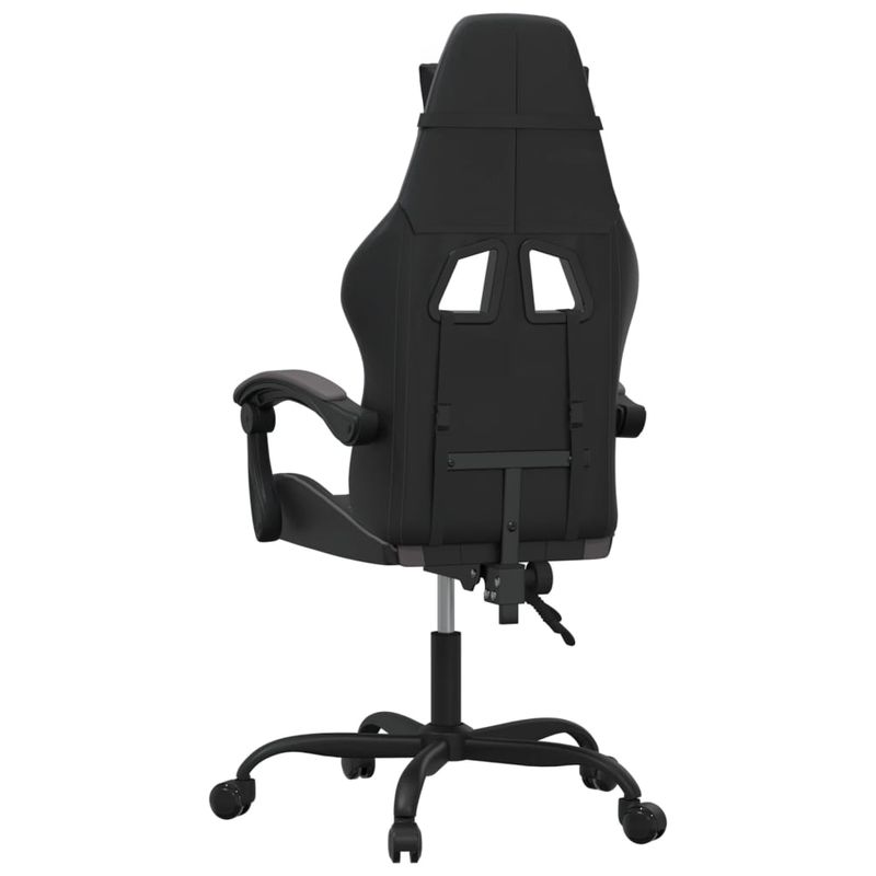PC, gaming si accesorii - Gaming - Accesorii gaming - Scaune gaming - Scaun de jocuri, negru si gri, piele ecologica - Infinity.ro