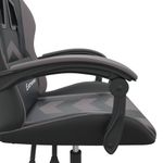 PC, gaming si accesorii - Gaming - Accesorii gaming - Scaune gaming - Scaun de jocuri, negru si gri, piele ecologica - Infinity.ro