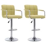 Casa si Gradina - Mobilier - Scaune si fotolii - Scaune - Scaune de bar, 2 buc., verde, material textil - Infinity.ro