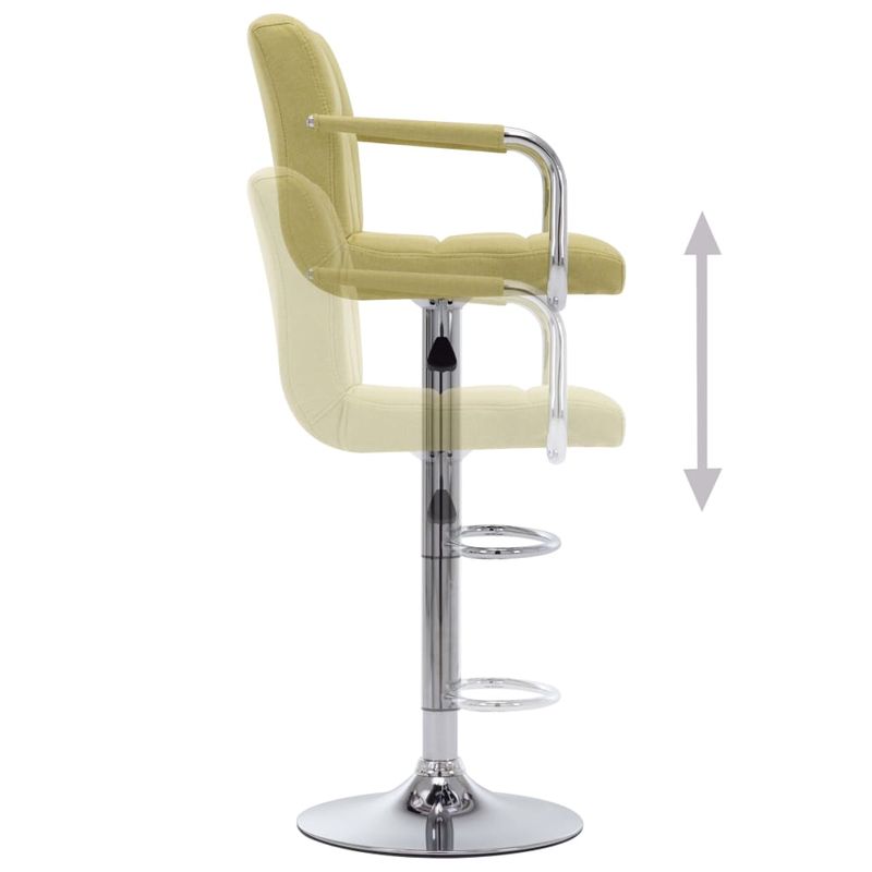 Casa si Gradina - Mobilier - Scaune si fotolii - Scaune - Scaune de bar, 2 buc., verde, material textil - Infinity.ro