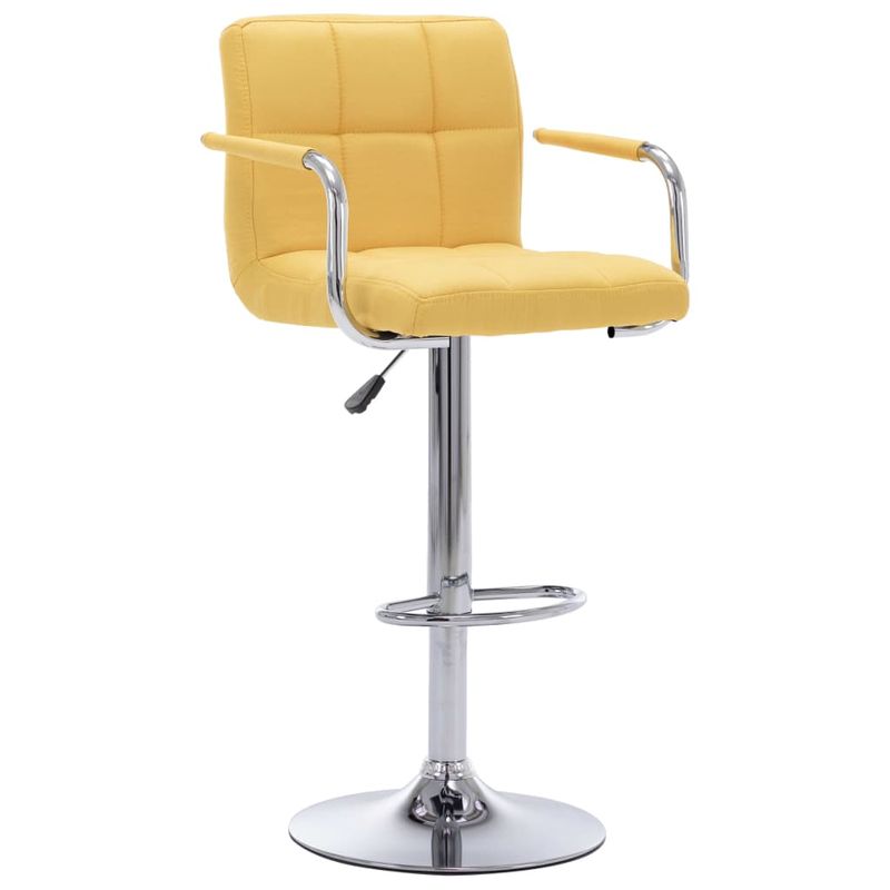 Casa si Gradina - Mobilier - Scaune si fotolii - Scaune - Scaune de bar, 2 buc., galben, material textil - Infinity.ro