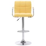 Casa si Gradina - Mobilier - Scaune si fotolii - Scaune - Scaune de bar, 2 buc., galben, material textil - Infinity.ro