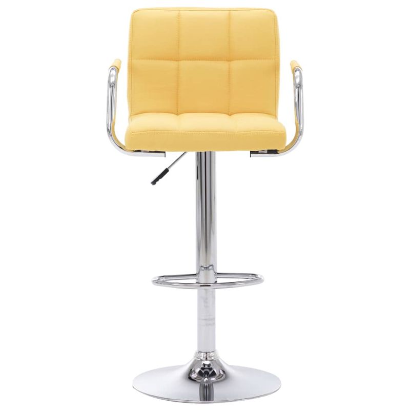 Casa si Gradina - Mobilier - Scaune si fotolii - Scaune - Scaune de bar, 2 buc., galben, material textil - Infinity.ro