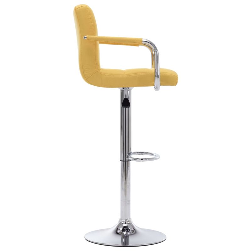 Casa si Gradina - Mobilier - Scaune si fotolii - Scaune - Scaune de bar, 2 buc., galben, material textil - Infinity.ro