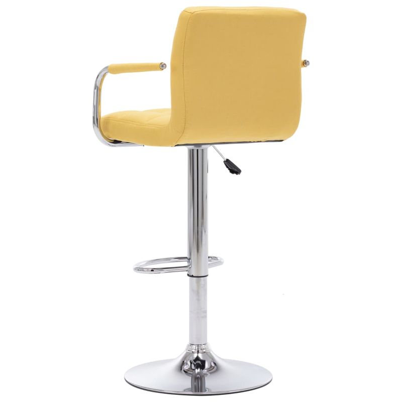 Casa si Gradina - Mobilier - Scaune si fotolii - Scaune - Scaune de bar, 2 buc., galben, material textil - Infinity.ro