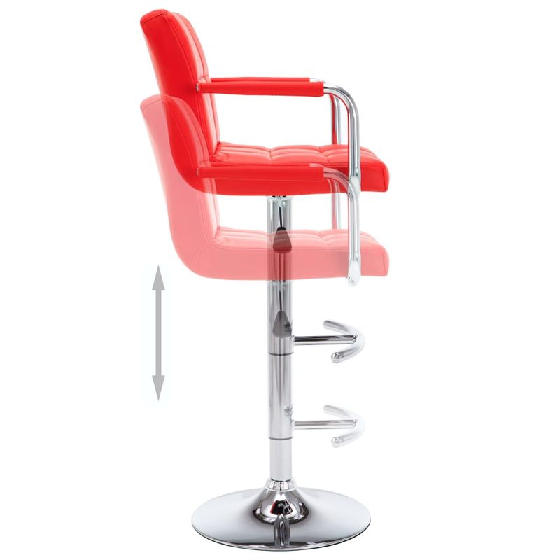 Casa si Gradina - Mobilier - Scaune si fotolii - Scaune - Scaune de bar, 2 buc., rosu, piele ecologica - Infinity.ro