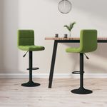 Casa si Gradina - Mobilier - Scaune si fotolii - Scaune - Scaune de bar, 2 buc., verde deschis, catifea - Infinity.ro
