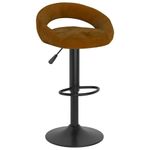 Casa si Gradina - Mobilier - Scaune si fotolii - Scaune - Scaune de bar, 2 buc., maro, catifea - Infinity.ro