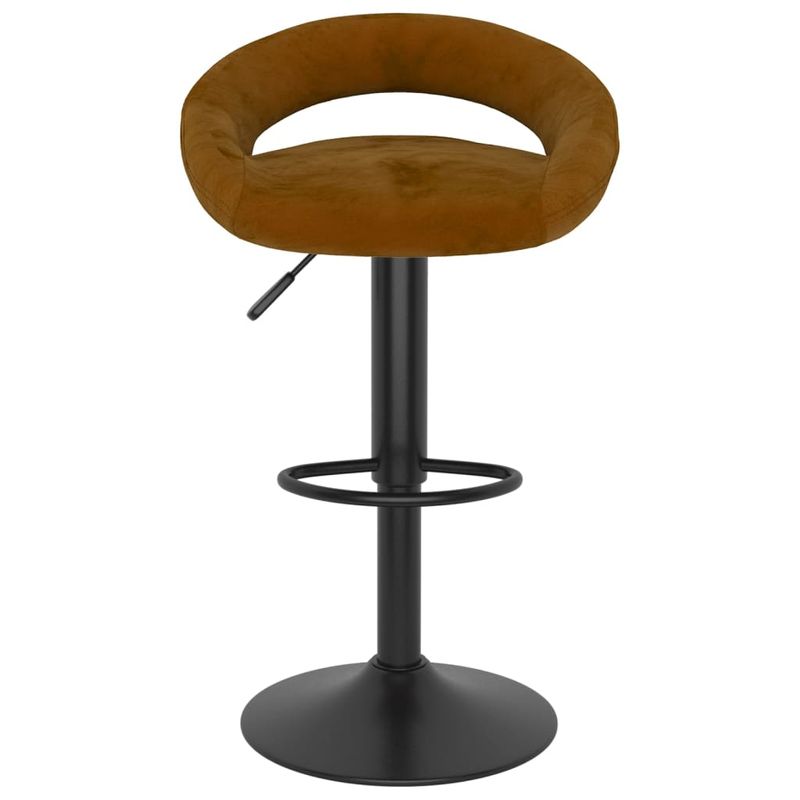 Casa si Gradina - Mobilier - Scaune si fotolii - Scaune - Scaune de bar, 2 buc., maro, catifea - Infinity.ro