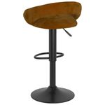 Casa si Gradina - Mobilier - Scaune si fotolii - Scaune - Scaune de bar, 2 buc., maro, catifea - Infinity.ro