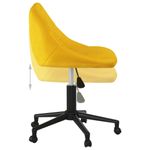 Casa si Gradina - Mobilier - Scaune si fotolii - Scaune - Scaun de birou pivotant, galben mustar, catifea - Infinity.ro