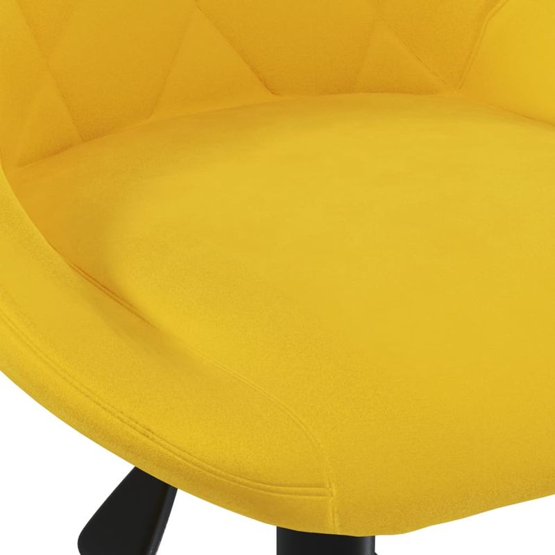 Casa si Gradina - Mobilier - Scaune si fotolii - Scaune - Scaun de birou pivotant, galben mustar, catifea - Infinity.ro