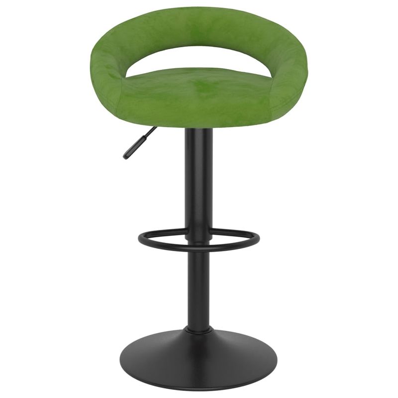 Casa si Gradina - Mobilier - Scaune si fotolii - Scaune - Scaune de bar, 2 buc., verde deschis, catifea - Infinity.ro