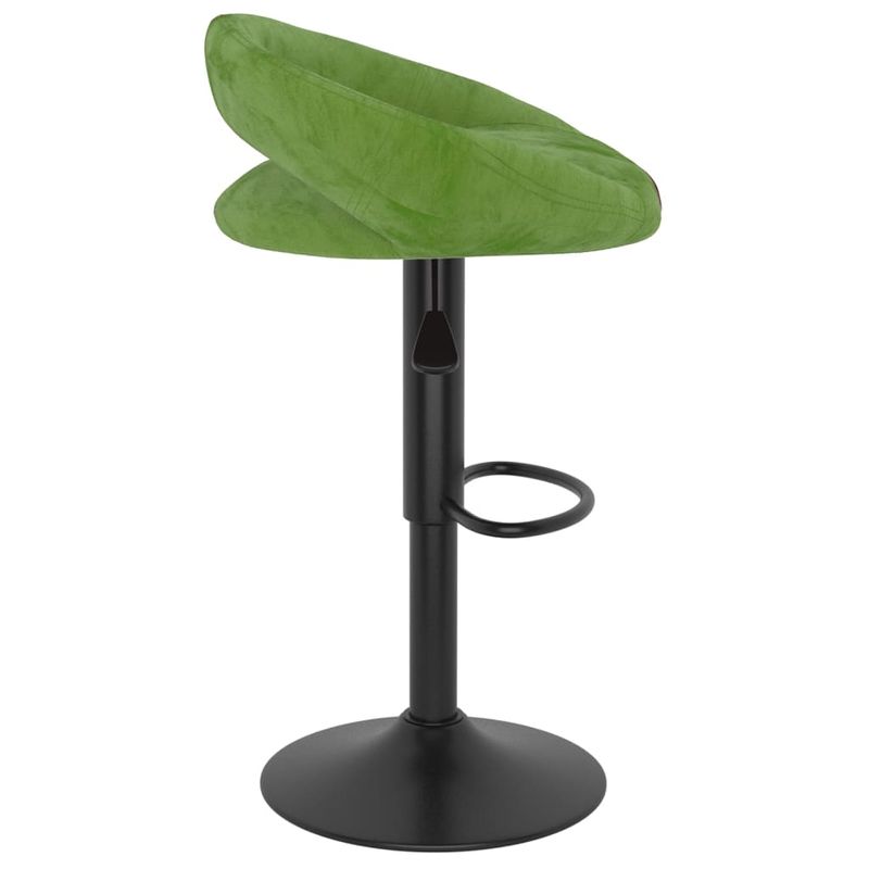 Casa si Gradina - Mobilier - Scaune si fotolii - Scaune - Scaune de bar, 2 buc., verde deschis, catifea - Infinity.ro