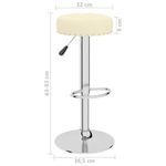Casa si Gradina - Mobilier - Scaune si fotolii - Scaune - Scaune de bar, 2 buc., crem, material textil - Infinity.ro
