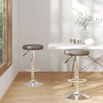Casa si Gradina - Mobilier - Scaune si fotolii - Scaune - Scaune de bar, 2 buc., maro, piele ecologica - Infinity.ro
