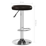 Casa si Gradina - Mobilier - Scaune si fotolii - Scaune - Scaune de bar, 2 buc., maro, piele ecologica - Infinity.ro