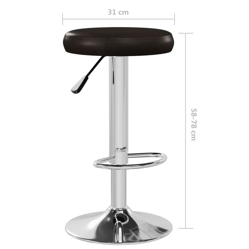Casa si Gradina - Mobilier - Scaune si fotolii - Scaune - Scaune de bar, 2 buc., maro, piele ecologica - Infinity.ro