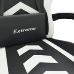 PC, gaming si accesorii - Gaming - Accesorii gaming - Scaune gaming - Scaun de gaming pivotant, negru si alb, piele ecologica - Infinity.ro