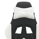PC, gaming si accesorii - Gaming - Accesorii gaming - Scaune gaming - Scaun de gaming pivotant, negru si alb, piele ecologica - Infinity.ro