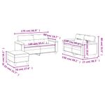 Casa si Gradina - Mobilier - Seturi de mobilier - Seturi living - Set de canapele cu perne, 3 piese, negru, microfibra - Infinity.ro