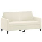 Casa si Gradina - Mobilier - Seturi de mobilier - Seturi living - Set de canapele cu perne, 3 piese, crem, catifea - Infinity.ro