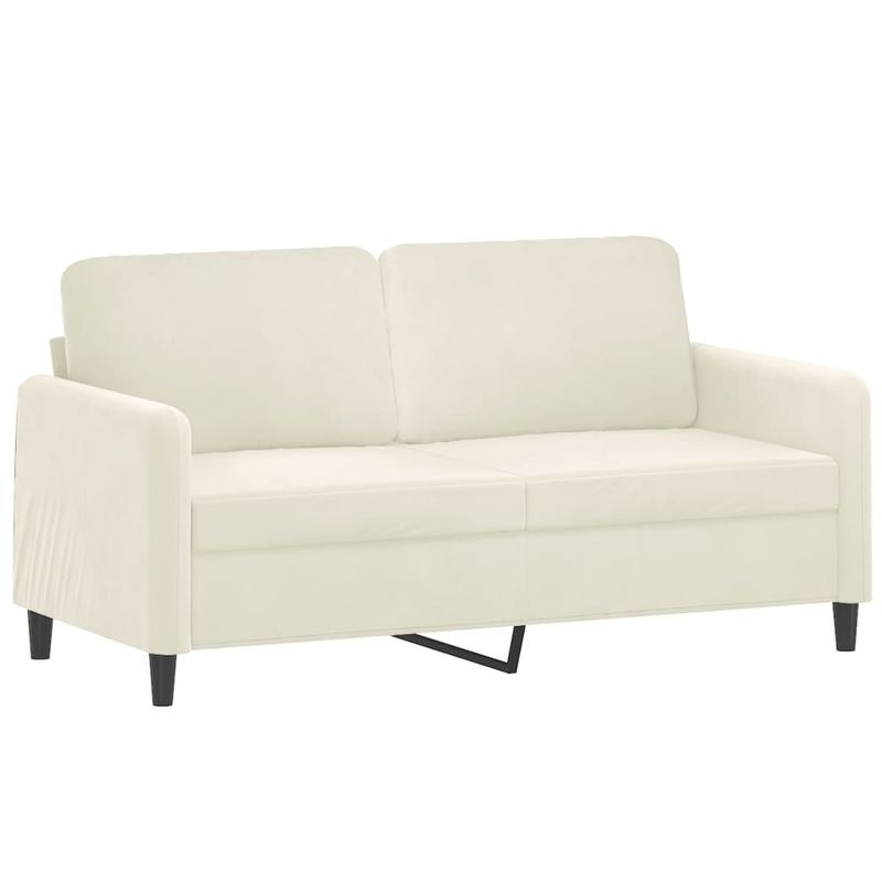 Casa si Gradina - Mobilier - Seturi de mobilier - Seturi living - Set de canapele cu perne, 3 piese, crem, catifea - Infinity.ro