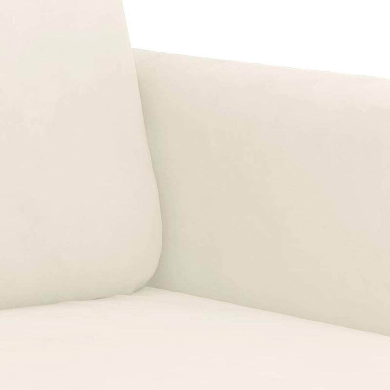 Casa si Gradina - Mobilier - Seturi de mobilier - Seturi living - Set de canapele cu perne, 3 piese, crem, catifea - Infinity.ro