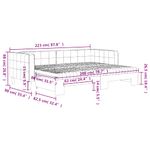 Casa si Gradina - Mobilier - Paturi si accesorii - Paturi - Pat de zi cu extensie si saltele gri inchis 80x200 cm catifea - Infinity.ro