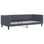 Casa si Gradina - Mobilier - Paturi si accesorii - Paturi - Pat de zi cu extensie si sertare gri inchis 90x200 cm catifea - Infinity.ro