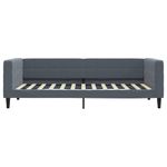 Casa si Gradina - Mobilier - Paturi si accesorii - Paturi - Pat de zi cu extensie si sertare gri inchis 90x200 cm catifea - Infinity.ro