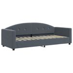 Casa si Gradina - Mobilier - Paturi si accesorii - Paturi - Pat de zi cu extensie si saltele gri inchis 80x200 cm catifea - Infinity.ro