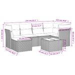 Casa si Gradina - Gradina si terasa - Mobilier exterior - Seturi mobila gradina - Set canapele de gradina cu perne, 7 piese, maro, poliratan - Infinity.ro